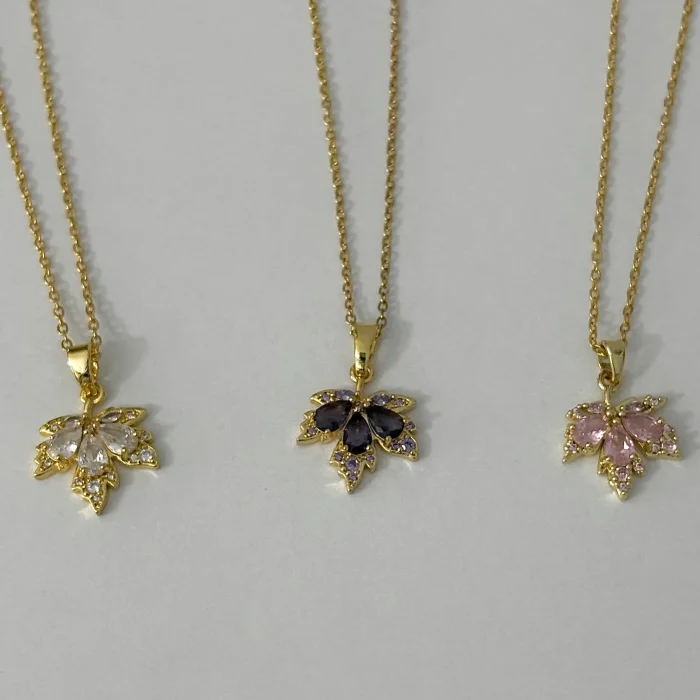 Lotus Çiçeği Çelik Kolye 45+5 cm
