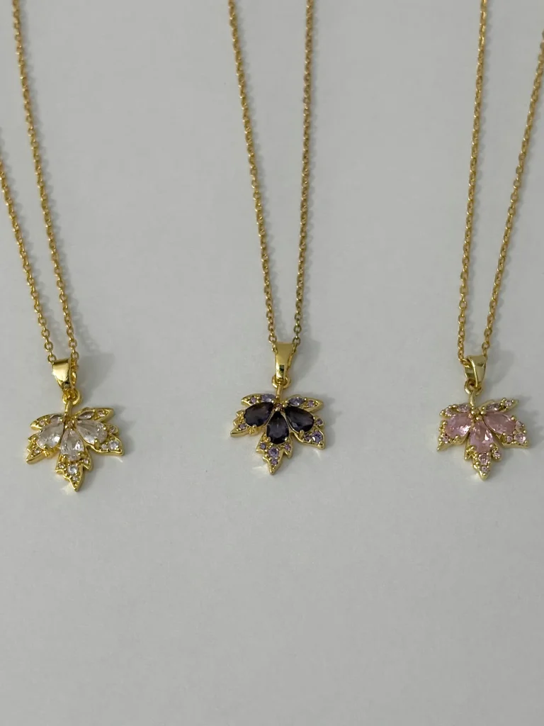 Lotus Çiçeği Çelik Kolye 45+5 cm