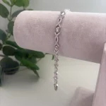 Özel Seri Burgu Taşlı Rodyum Kaplama Bileklik
