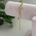 Özel Seri Sonsuz Yonca Kaplama Bileklik