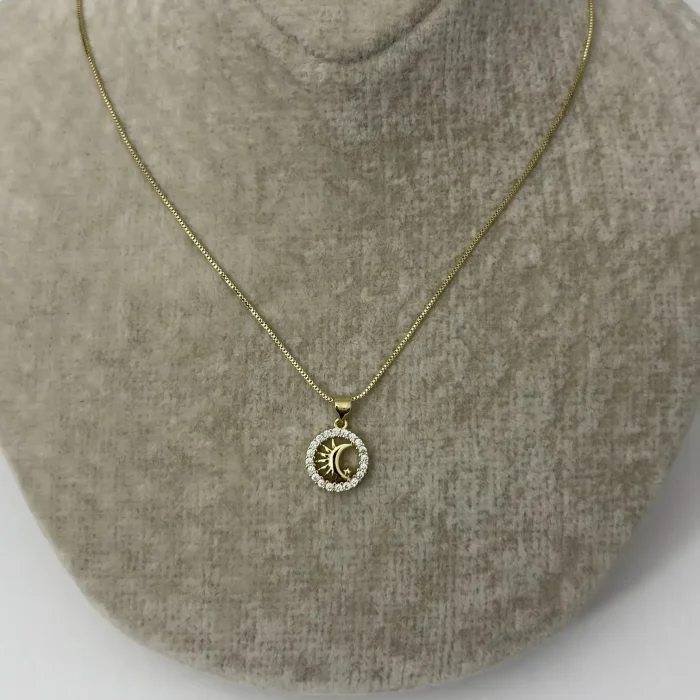 14K Kaplama Uçlu Kolye Modelleri 45 cm